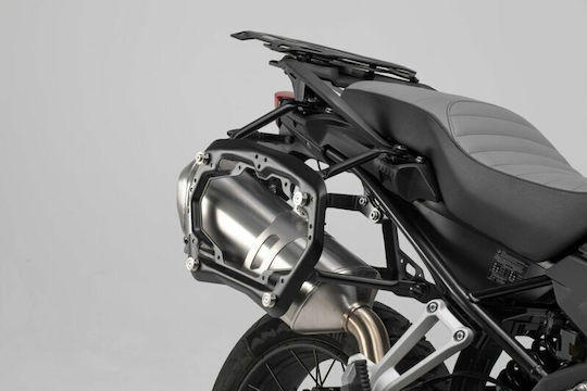 SW-Motech Aero ABS Motorcycle Hard Side Case Set 25lt in Black Colour