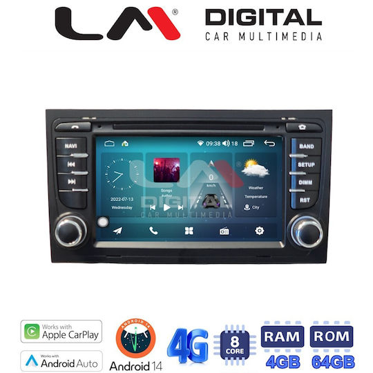 LM Digital Автомобилна Аудио Система (Блутут/USB/WiFi/GPS/Apple-Carplay/Android-Auto)
