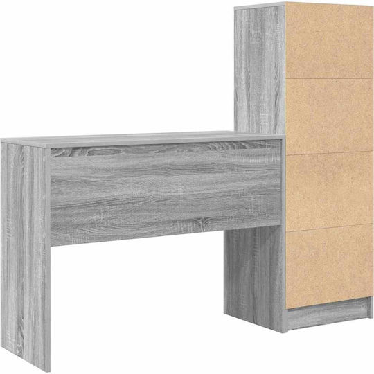Desk Storage Space Drawer 2 Pieces Grey Sonoma 3337334