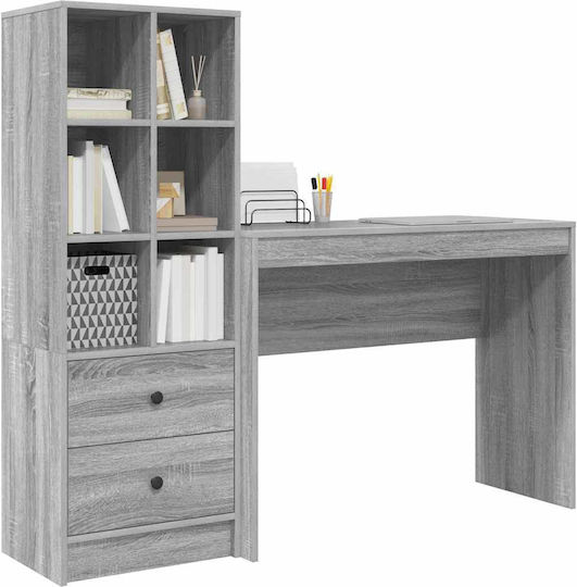 Desk Storage Space Drawer 2 Pieces Grey Sonoma 3337334