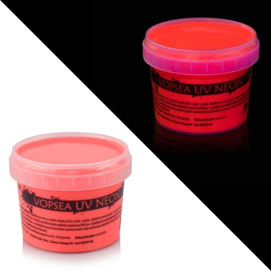 Neon Orange Uv Paint
