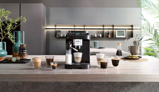 De'Longhi Magnifica Evo Next Αυτόματη Μηχανή Espresso 1450W Πίεσης 15bar για Cappuccino Μαύρη ECAM310.60.GB