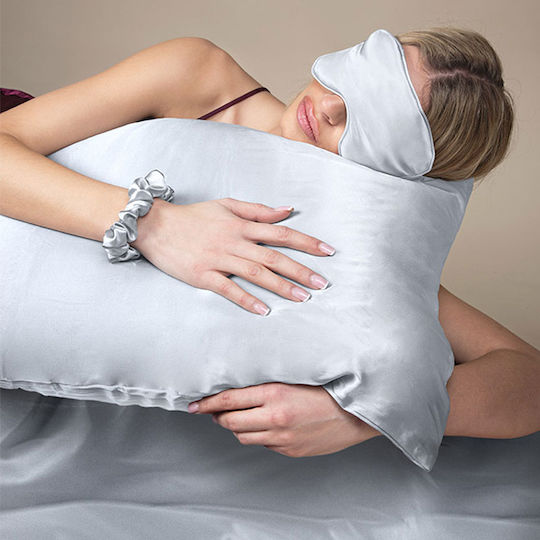 Feel & Touch Beauty Μάσκα Ύπνου Μεταξένια Γκρι