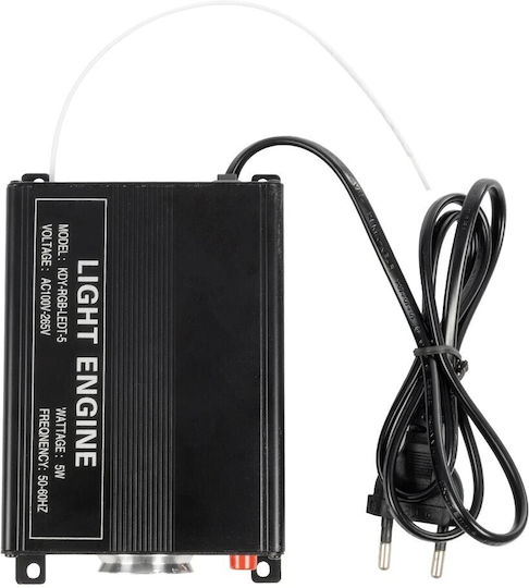 Globostar Lumofibra 79613 Optical Fiber System Kit 150pcs Φ1mm X L200cm & Rf Wireless Controller Led 5w 200lm 1° Ac 220-240v Ip20 Multicolor Rgb W11.5 X D9 X H4cm 2 Years Warranty