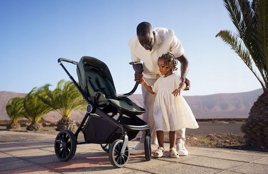 Lionelo Mika Plus Verstellbar 3 in 1 Baby Kinderwagen Geeignet für Neugeborene Green Olive