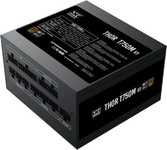 Xigmatek Thor T750 V3 rev. 2.0 750W Μαύρο Τροφοδοτικό Υπολογιστή Semi Modular 80 Plus Bronze