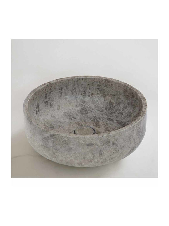 Fossil Thalo Надеждна мивка мрамор 33x33x9см Emperator Pale