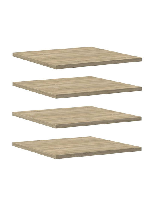 vidaXL Square Bookcase Shelf made of Particleboard 40x40x1.5cm 805176 4pcs