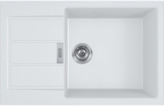 Franke Sirius 2.0 S2d 611-78xl 1430644096 Drop-In Мивка от Синтетичен Гранит Ш78xД50см Полярно бяло