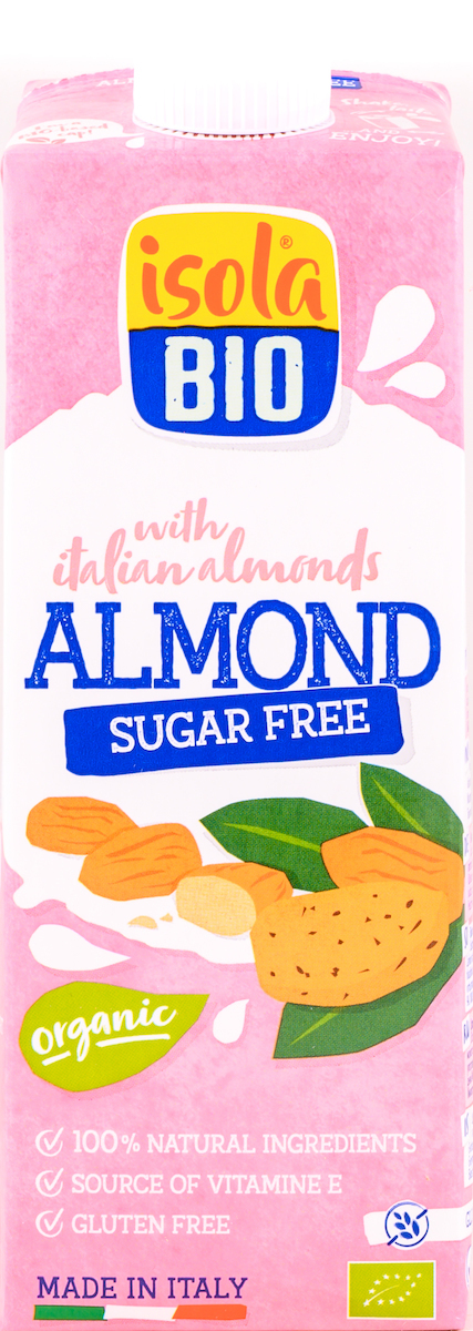 1L Isola Bio Organic No Sugar Almond Milk (Excelon) - Market And More