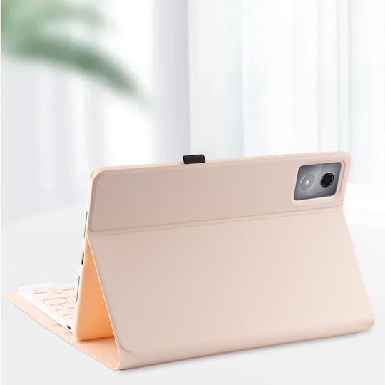 Калъф Клавиатура Lenovo Tab K11 Plus На Английски Us Розов