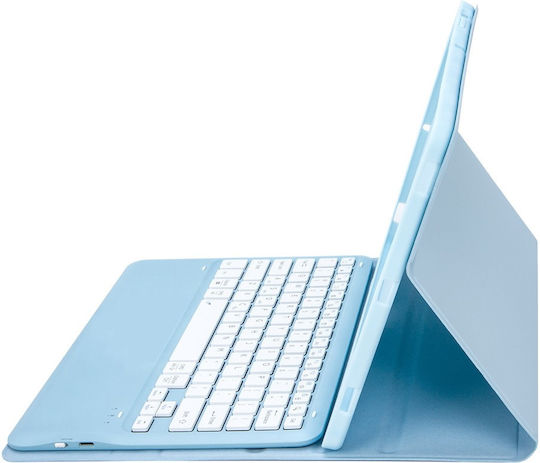 Bluetooth Keyboard Case Samsung Galaxy Tab S10 Fe+ X620 X626b In English US Blue