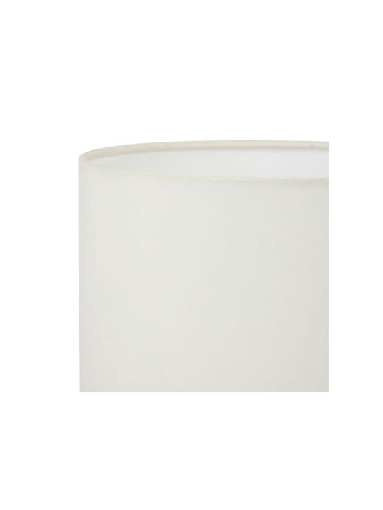 Ostaria Metal Table Lamp for Socket E27 with White Shade and Base