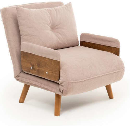 Πολυθρόνα Κρεβάτι Cosmo Single 70x42x65cm Mink