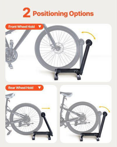 Vevor Foldable Bike Rack 20 To 29 Inch Mountain & Road Bikes Storage Stand