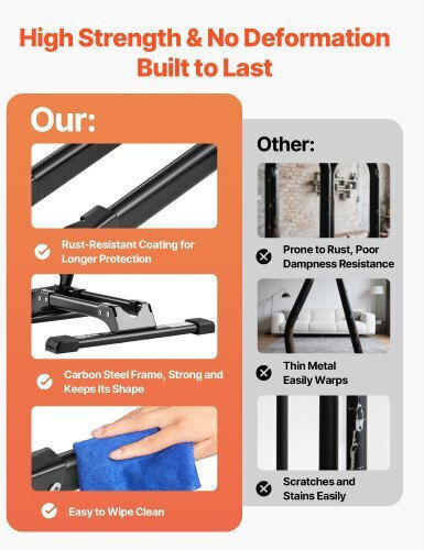Vevor Foldable Bike Rack 20 To 29 Inch Mountain & Road Bikes Storage Stand