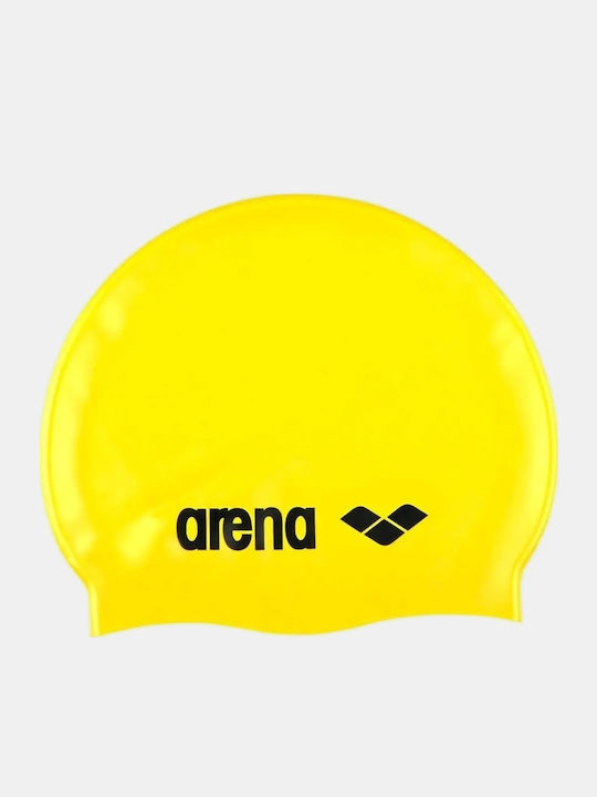 Arena Silicone Kids Swimming Cap Yellow