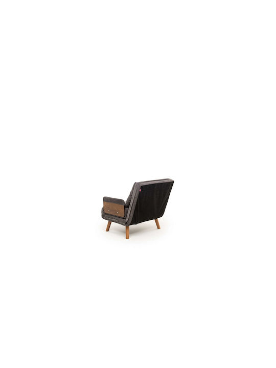 Cosmo Single Πολυθρόνα Κρεβάτι Grey 70x42x65cm