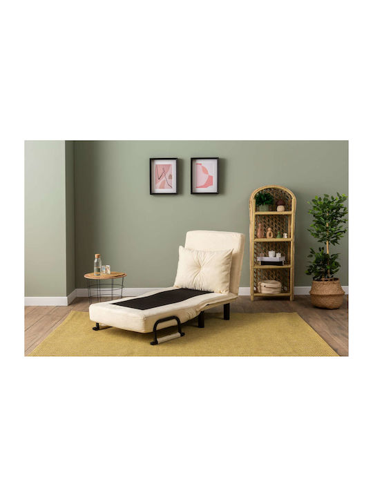 Sento Single Armchair Bed Cream 50x40x60cm