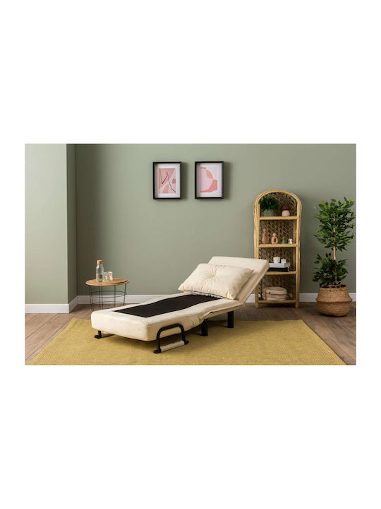 Sento Single Armchair Bed Cream 50x40x60cm
