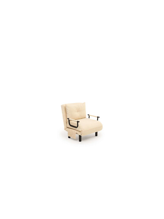 Sento Single Armchair Bed Cream 50x40x60cm