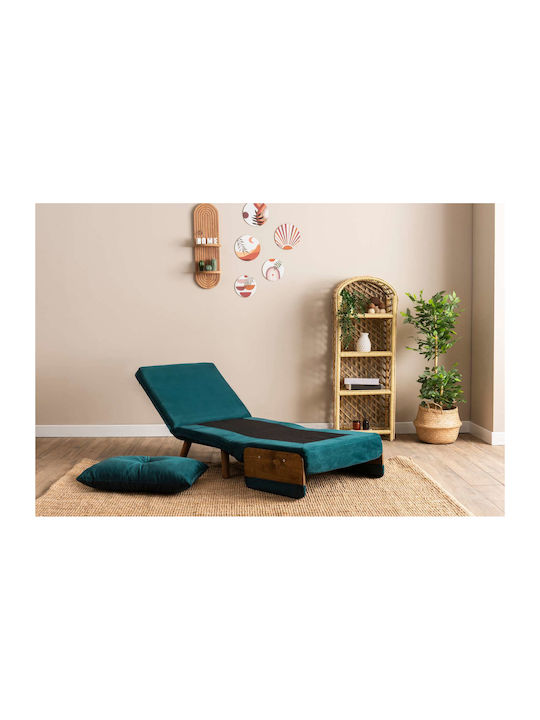 Cosmo Single Armchair Bed Petrol Green 70x42x65cm