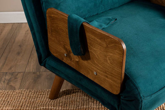 Cosmo Single Fotoliu Pat Petrol Green 70x42x65cm