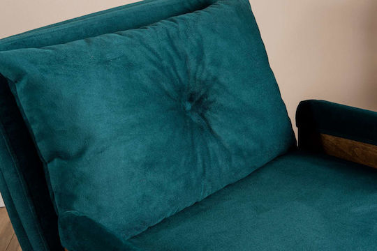 Cosmo Single Fotoliu Pat Petrol Green 70x42x65cm
