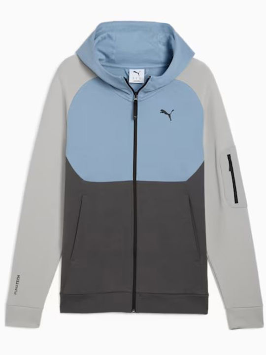 PUMA Beige Hooded Cardigan