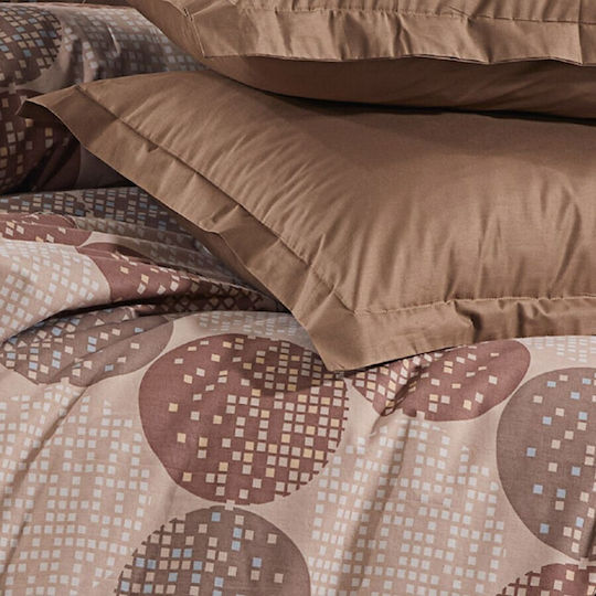 Pucioasa Σετ Διπλή 200x220cm Brown Pucioasa Σετ Διπλή 200x220cm Brown