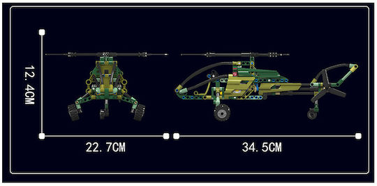 Mould King Τουβλάκια Exploration Helicopter για 8+ Ετών 284τμχ