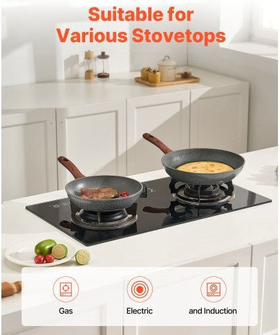 Vevor Aluminum Pans Set with Non-stick Coating 3pcs