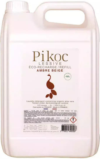 Pikoc Lichid Detergent pentru Sensibil, Culori & Alb Haine 5lt (125 Cupe de măsurare)