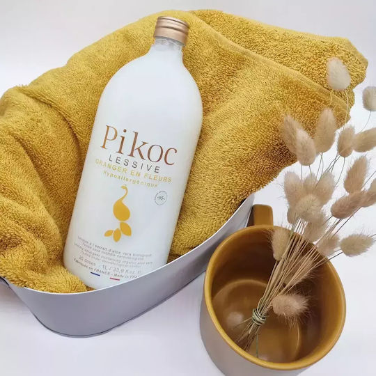 Pikoc Liquid Detergent for Sensitive, Coloreds & Whites Clothes 1lt (30 Measuring Cups)