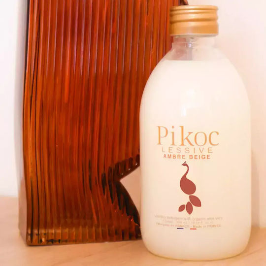 Pikoc Flüssig Waschmittel für Empfindlich, Farbige & Weiße Kleidung 300ml (7 Messbecher) 1cm