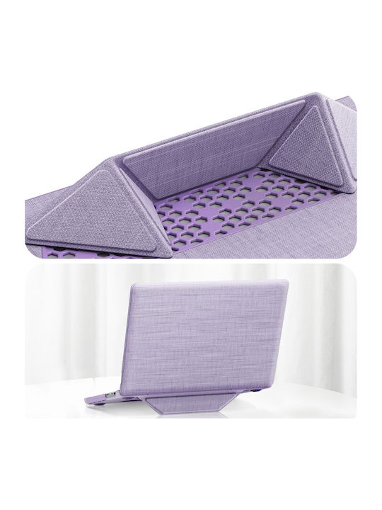 Avizar Macbook Pro 16" Stoffhülle Faltbarer Magnetischer Ständer Lavendel
