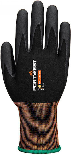 Portwest Gloves for Work Black Nitrile, Leather/Latex 1pcs