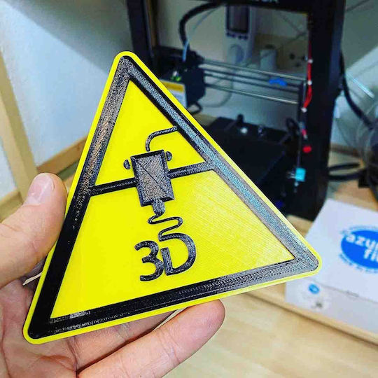 Azurefilm PLA 3D Принтер Филамент 1.75мм Жълт 1кг 1бр Пълнител