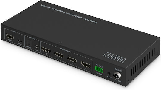 Digitus Ds-55351 Video Wall Controller 4 Displays 4k/30hz Black