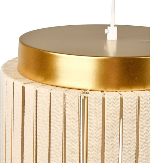 Ostaria Pendant Light Beige with Socket E27