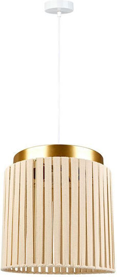 Ostaria Pendant Light Beige with Socket E27