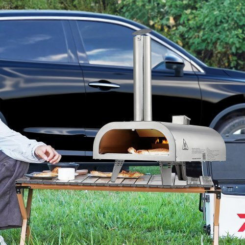 Vevor Pizzaofen Holz Silver