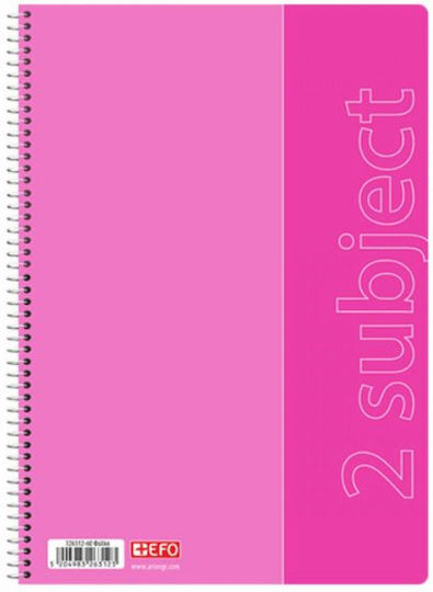 +Efo Spiral Notebook Ruled A4 150 Sheets 5 Subjects 1pcs (Μiscellaneous Designs)
