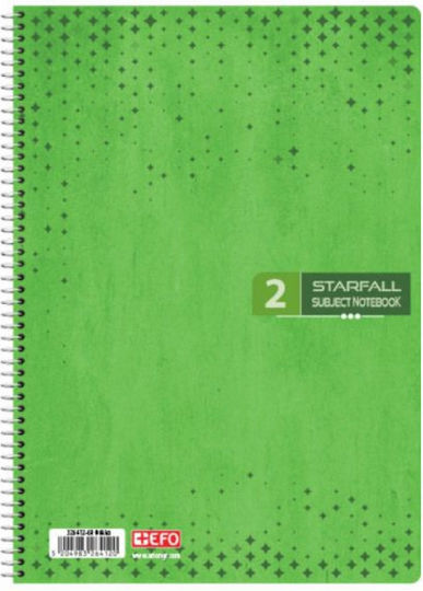 +Efo Spiral Notebook Ruled A4 120 Sheets 4 Subjects 1pcs (Μiscellaneous Designs)