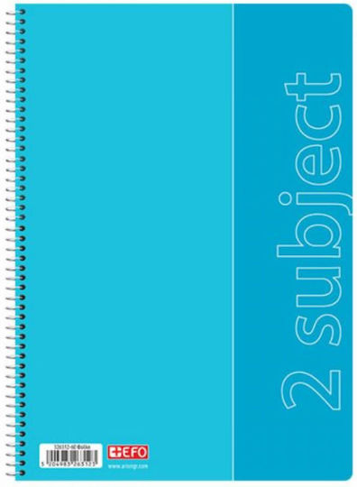 +Efo Spiral Notebook Ruled A4 150 Sheets 5 Subjects 1pcs (Μiscellaneous Designs)