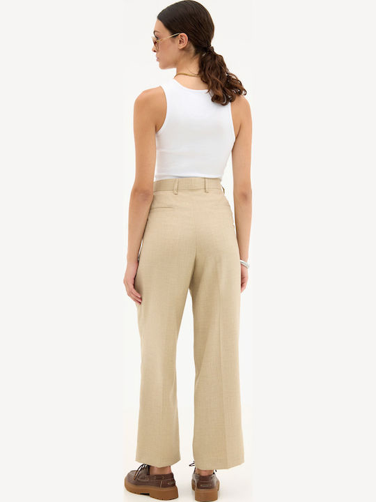 Pantaloni Elastic Beige