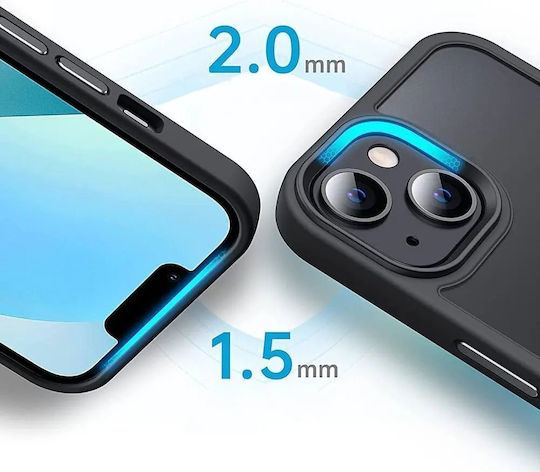 Tech-Protect MAGMAT Back Cover Σιλικόνης / Πλαστικό 2mm Μαύρο (iPhone 8/7)