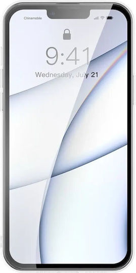 Baseus Frosted Glass Back Cover Silicon Transparent (iPhone 13 Pro Max)