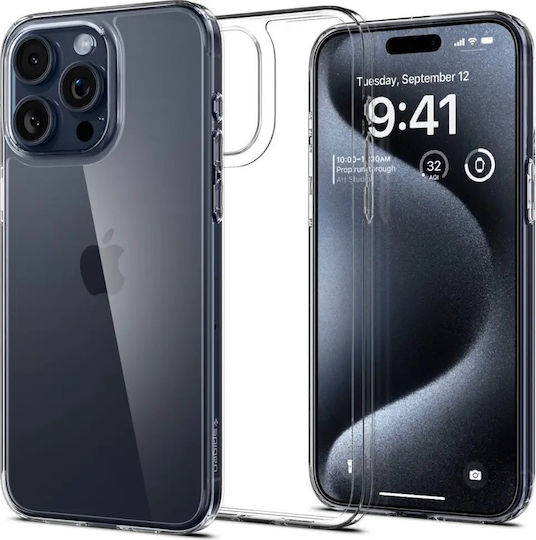Spigen Airskin Hybrid Back Cover Plastic / Silicone Transparent (iPhone 15 Pro)