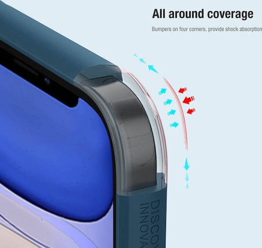 Nillkin Super Frosted Pro (Without Logo Cut) Back Cover Σιλικόνης Μπλε (iPhone 14 Pro)